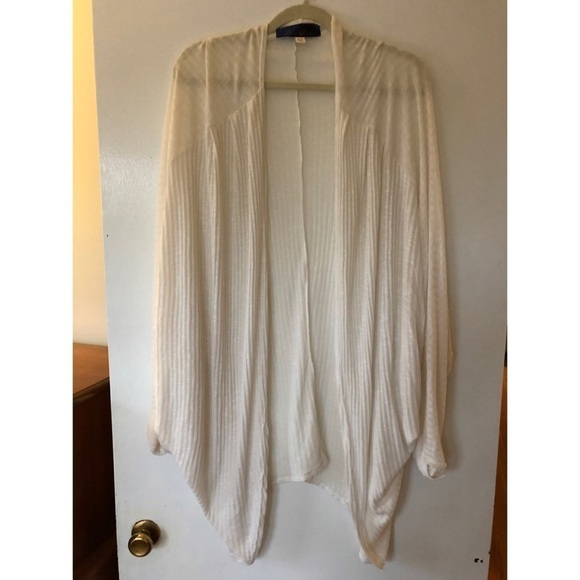 Francesca's Blue Rain Asymmetrical Kimono - Picture 1 of 7